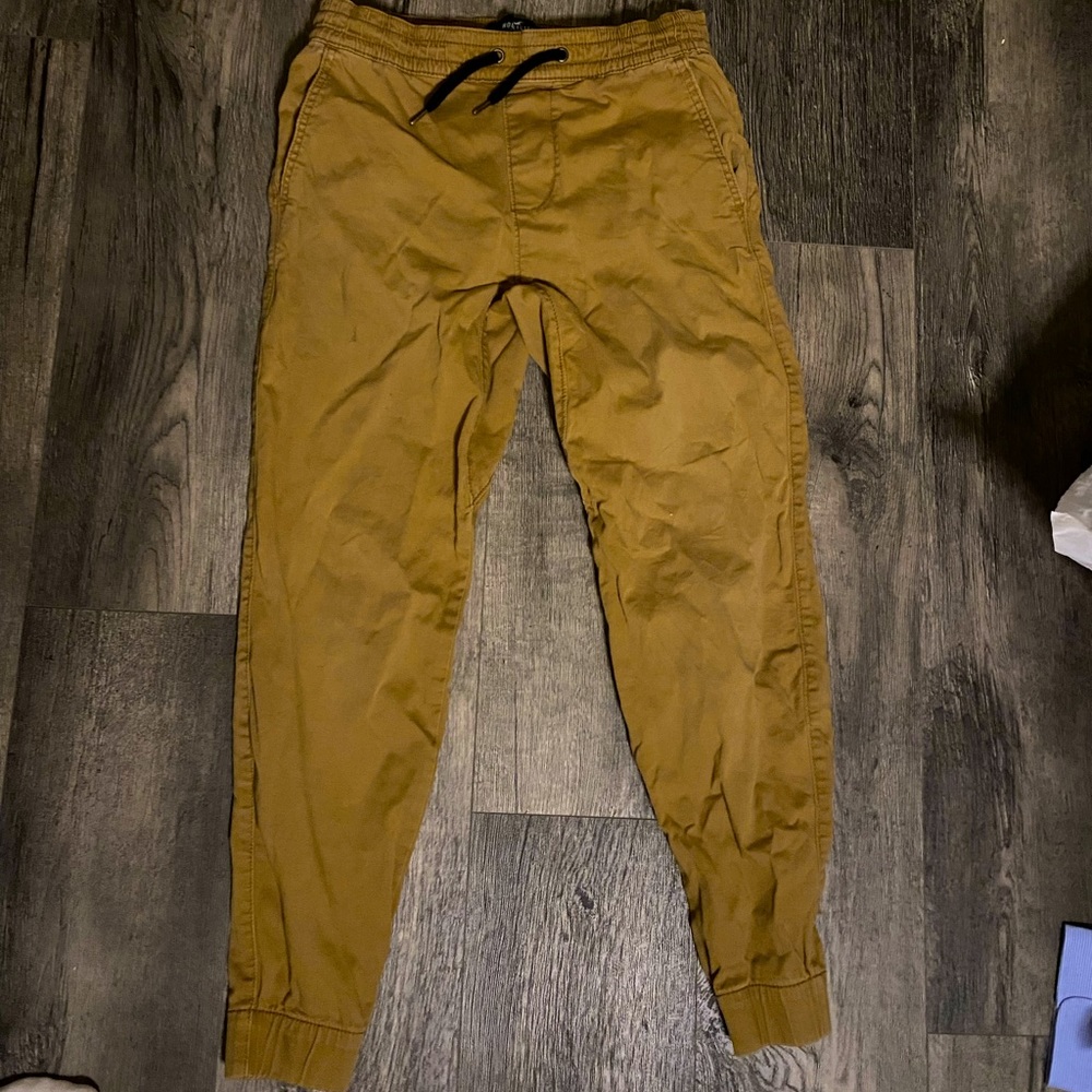 hollister khaki joggers